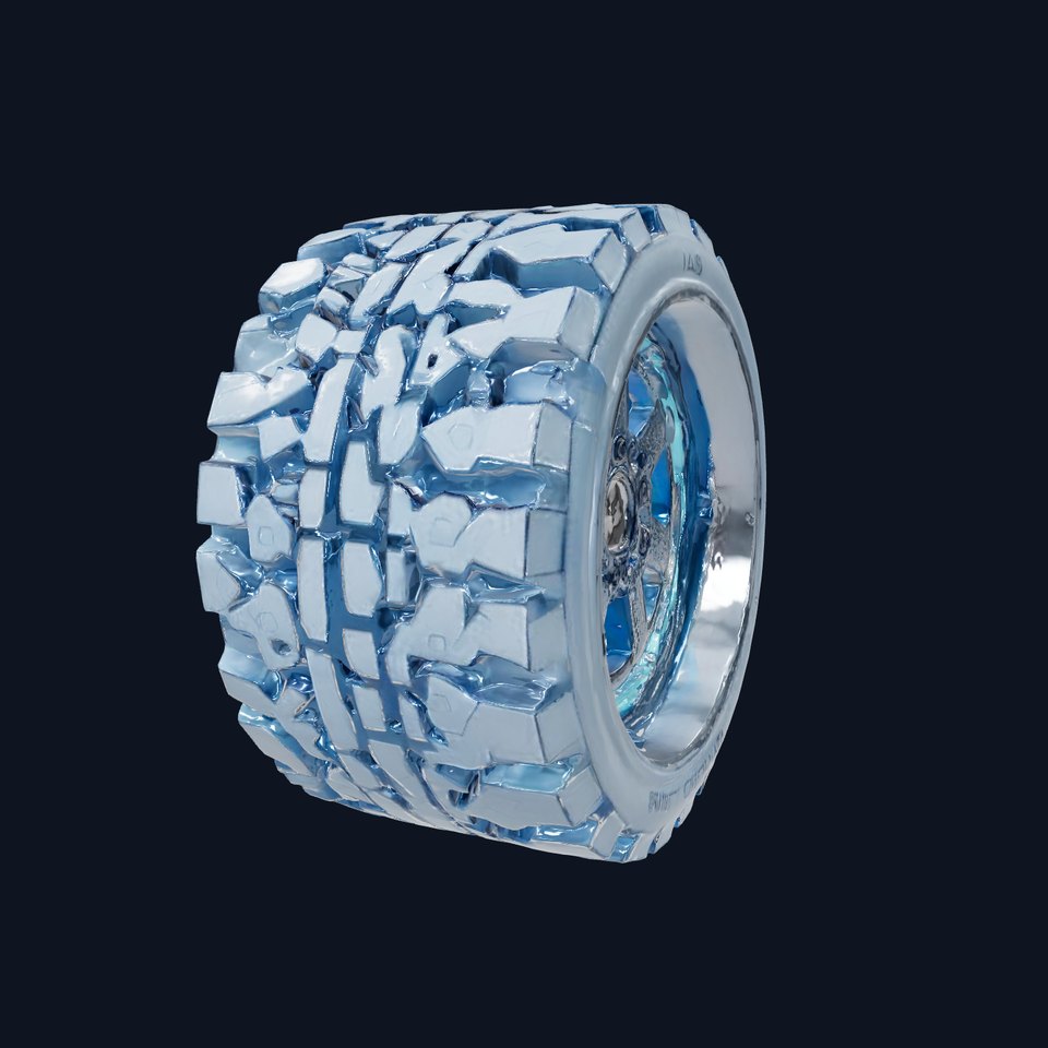HighPerformance OffRoad Tire and Rim Model Pack